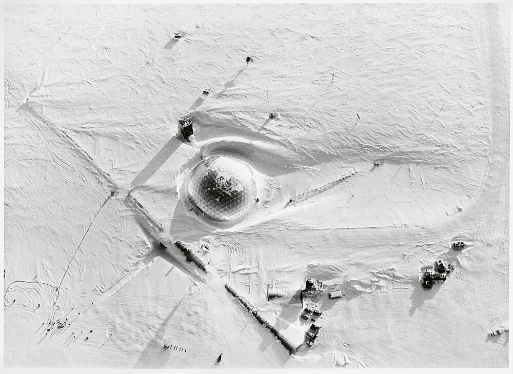 The Amundsen-Scott South Pole Dome City. Courtesy of © United States Navy; US Antarctic Program, National Science Foundation.