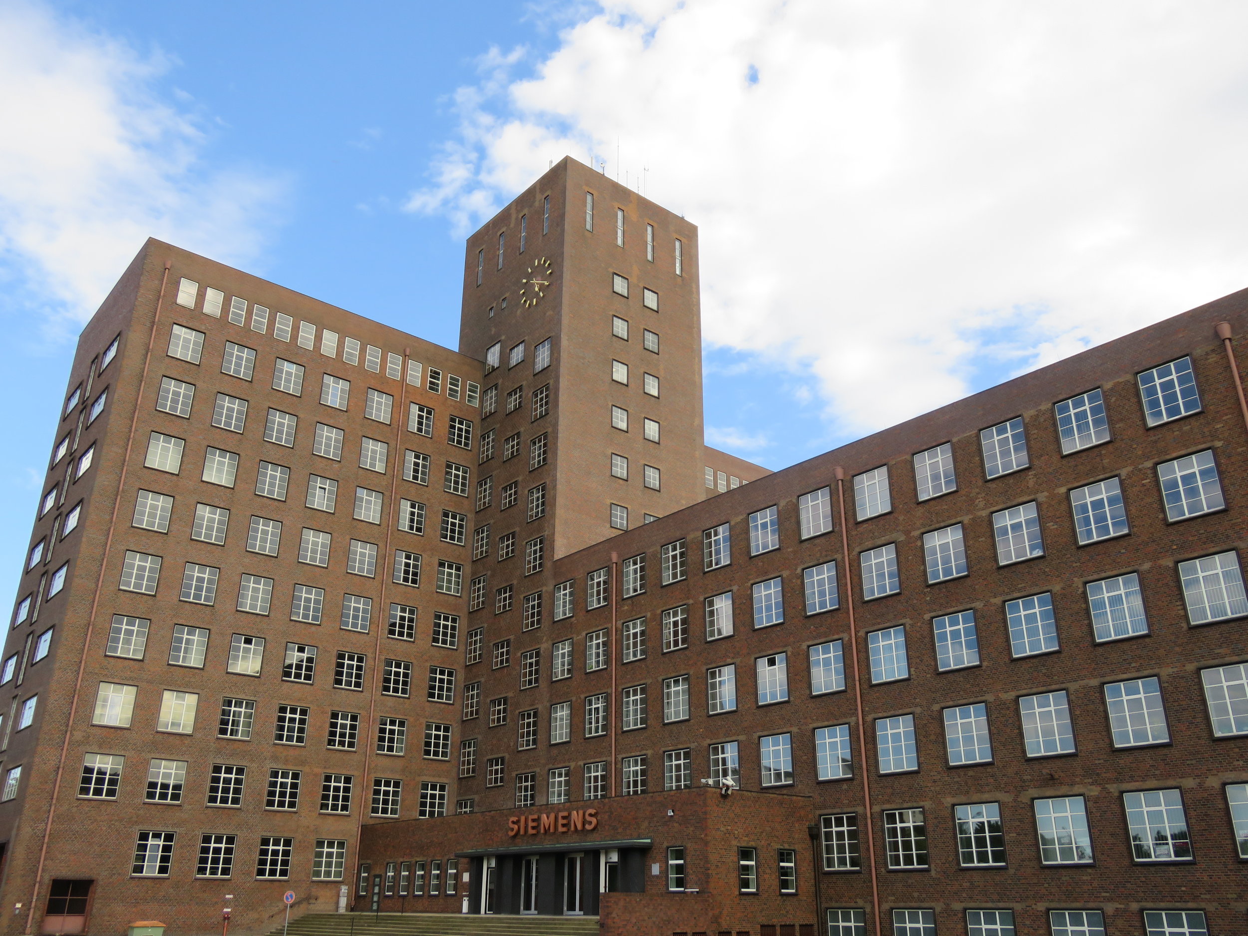 Wernerwerk, named after the company’s founder, with its distinctive clock tower and red neon sign.