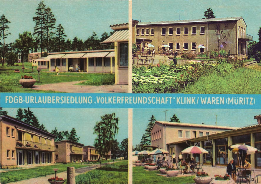 Klink, Urlaubersiedlung Völkerfreundschaft (1960-62), postcard from 1965.